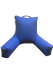 Кресло-подушка с подлокотниками непромокаемая Далия синяя