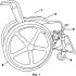 Ручной тормоз для фиксации колес инвалидной коляски
