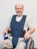 Фиксирующий жилет для инвалидной коляски с паховой вставкой